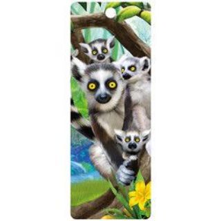 Obrázek z Záložka 3D 15,5x5,7cm - lemur (25) 
